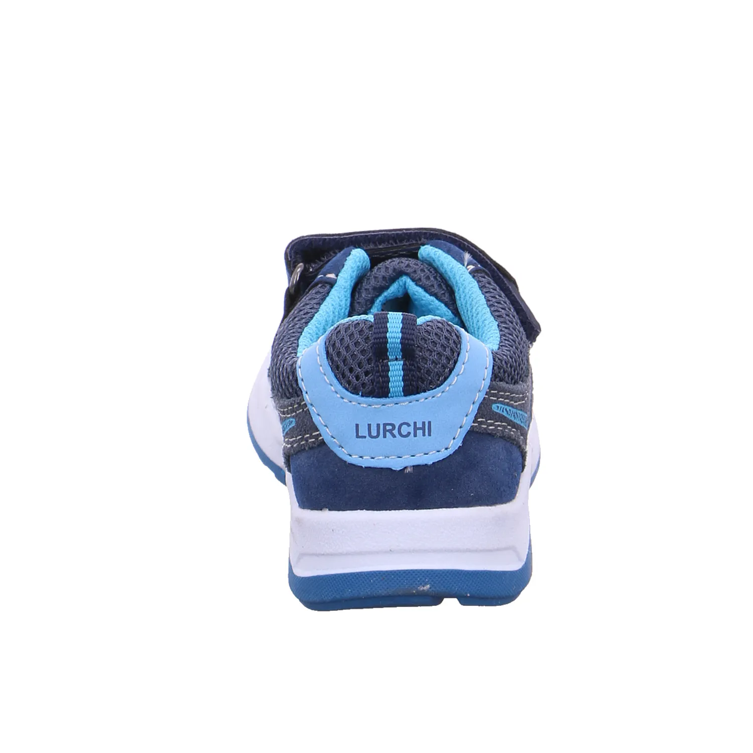 LURCHI Kleinkinder-Halbschuh Klett Blau Leder  Sneaker