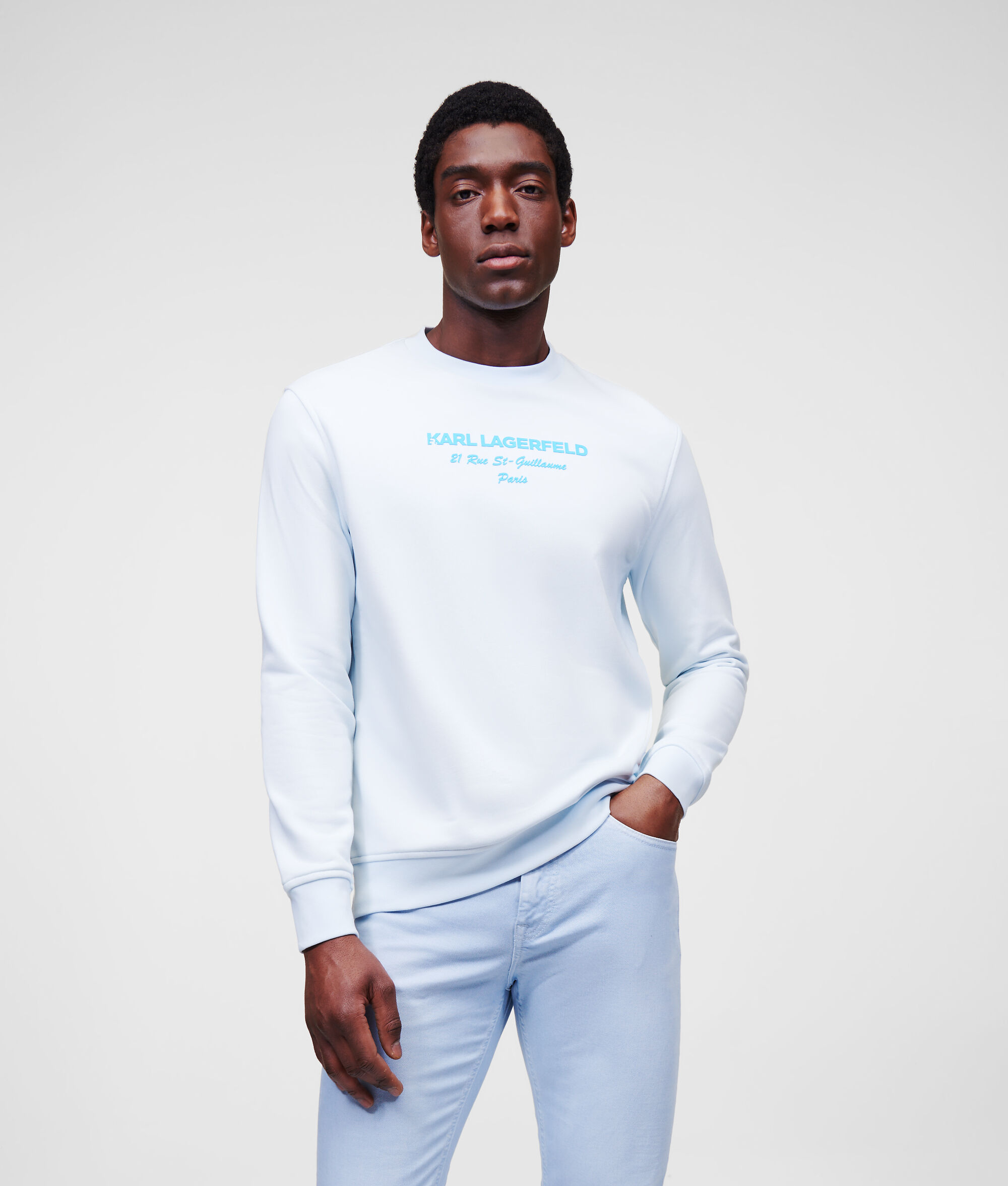 Sweat-shirt à logo ton sur ton