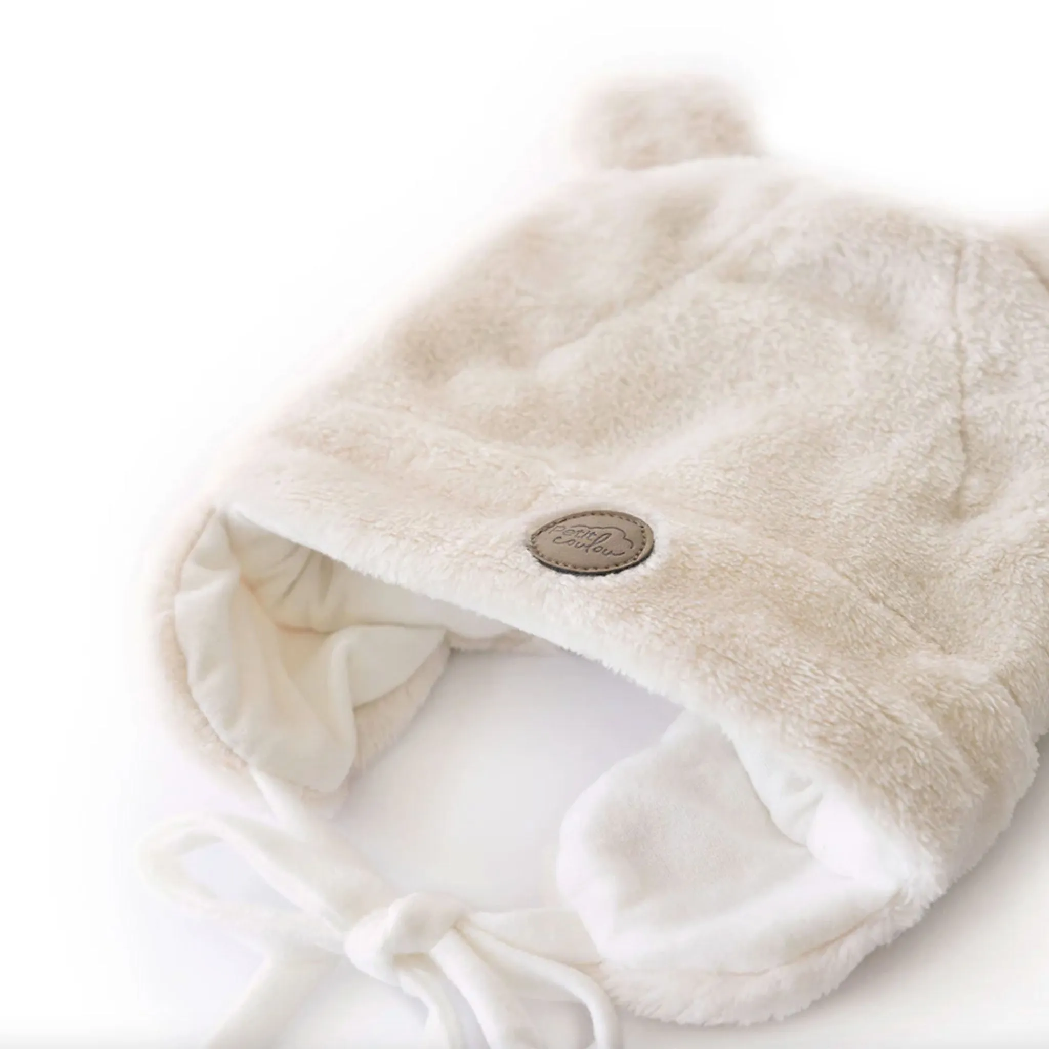 Petit Coulou Coffret cadeau Ourson pour bébé (4 accessoires) - Crème 0-6m