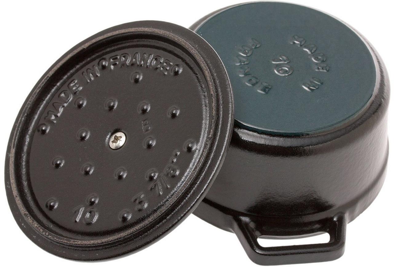 Staub mini braadpan - cocotte 10cm, 0,25L, zwart