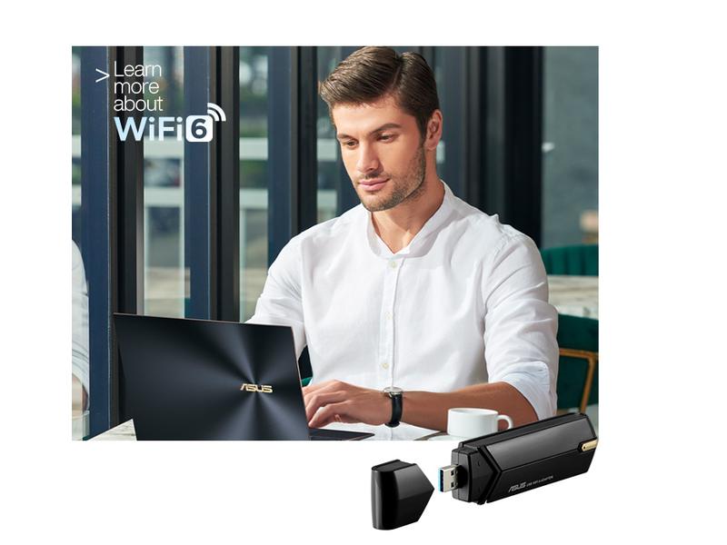 ASUS WLAN-AX USB-Stick USB-AX56 ohne Standfuss Dual-Band AX1800 USB-WLAN-Adapter
