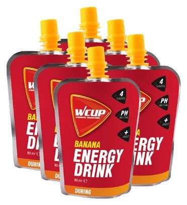 Wcup Energy drink  Banane 80 ml (5 1 gratuit)