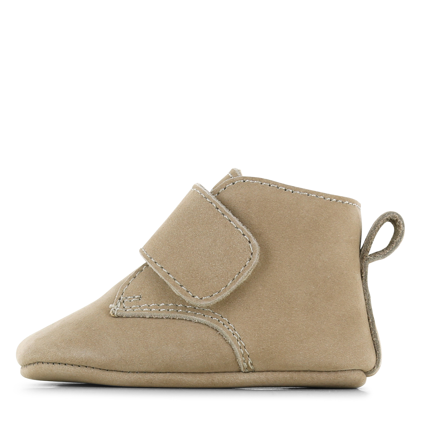 Shoesme Newborn beige slofje klittenband Leer | Uni schoenen