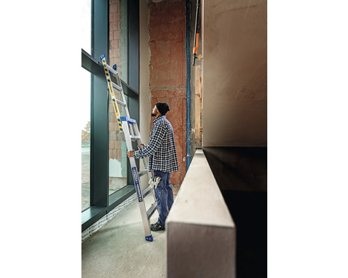 WERNER Leansafe X3 uitschuif- of trapladder, 2 x 5 sporten, werkhoogte 3,7 m