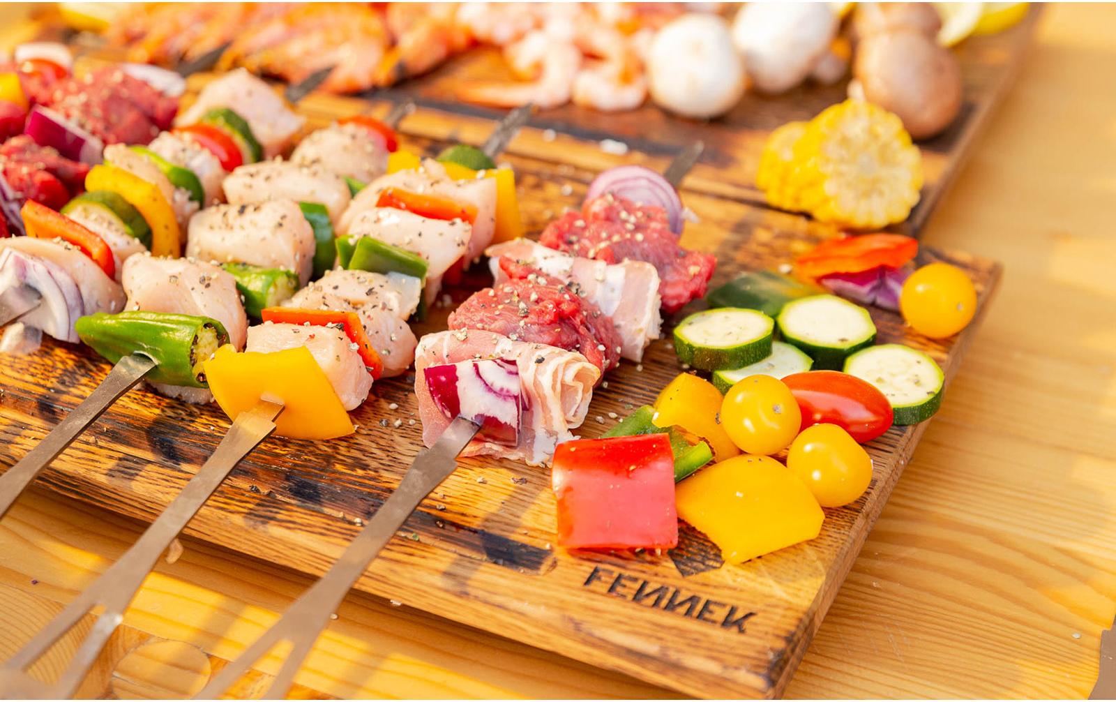 Grillspiess Set kurz, 6 StückGrillspiesse aus hitzebeständigem Edelstahl