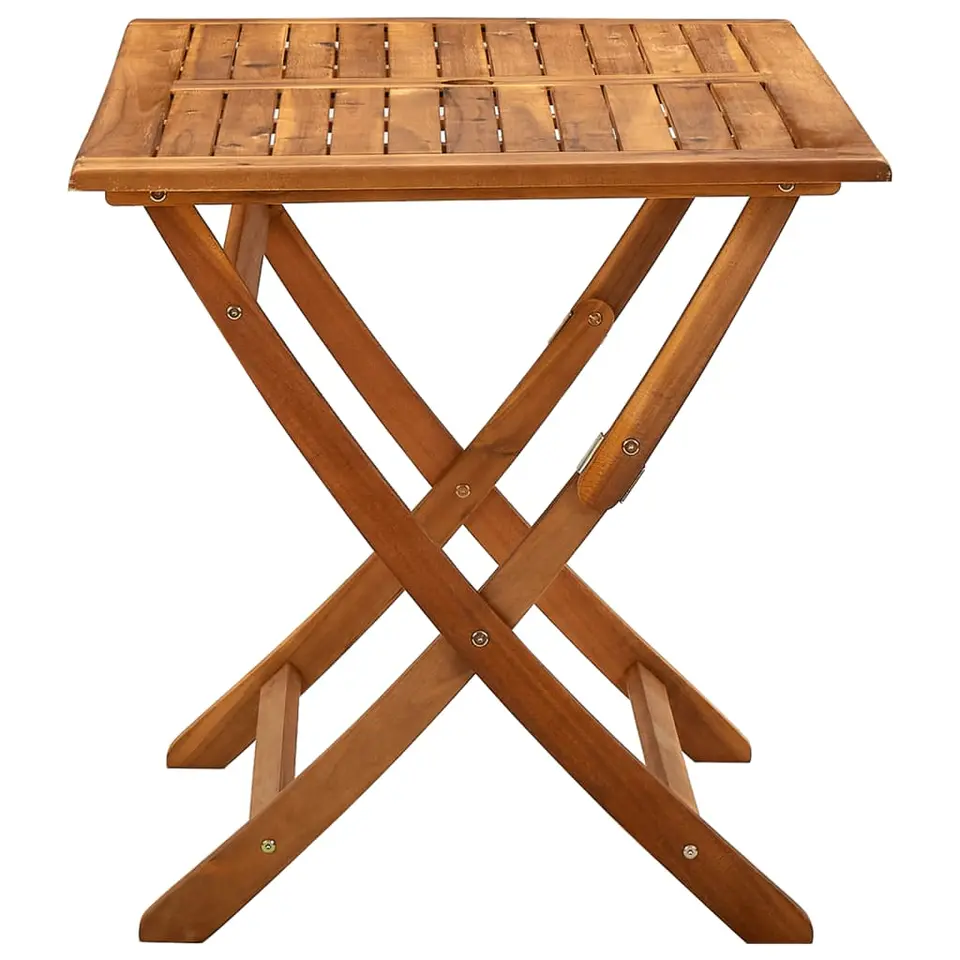vidaXL - Tuintafel inklapbaar - Bruin -Massief acaciahout - 120 x 70 x 75 cm