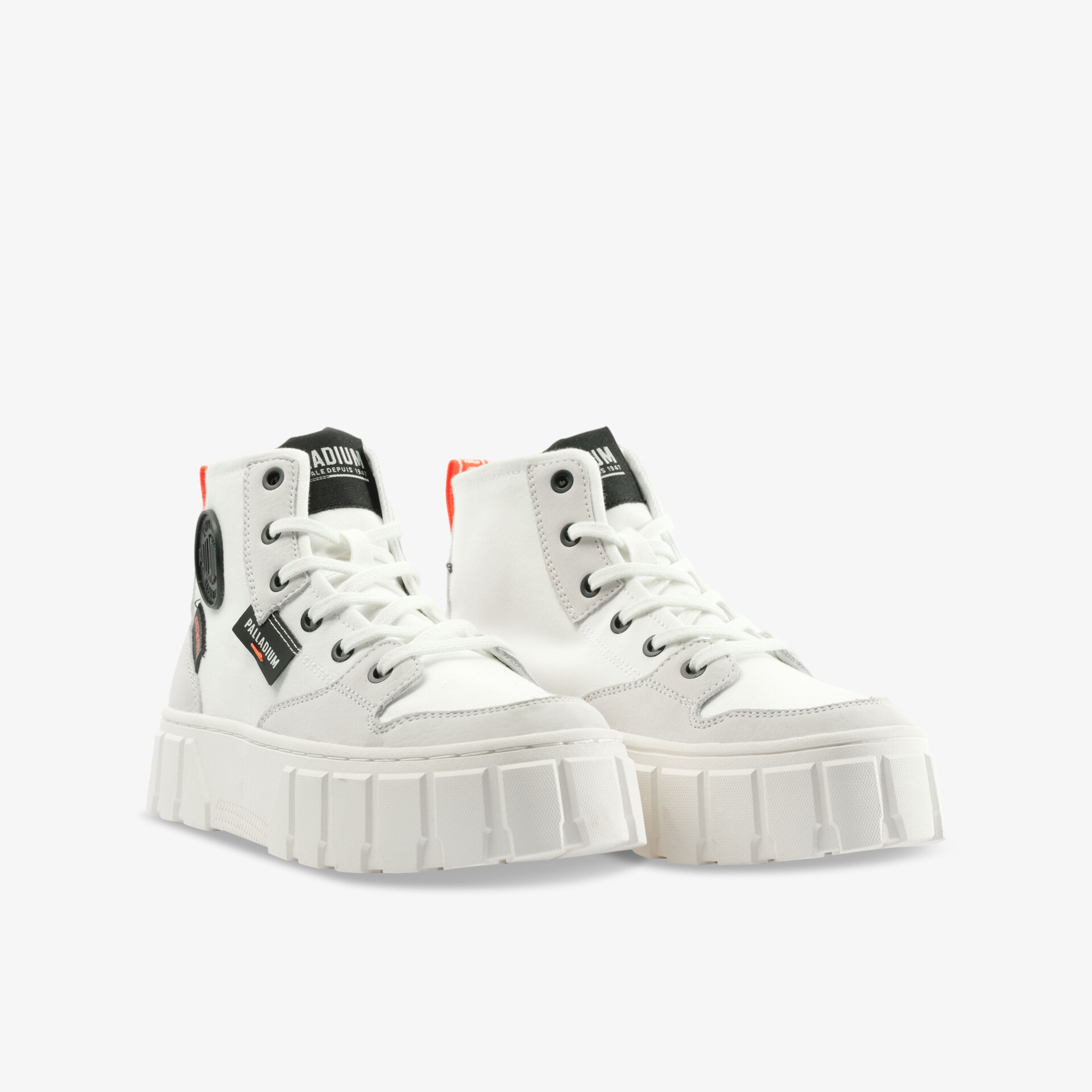 PALLADIUM PALLATOWER HI STAR Damen Leinenschuhe weiß