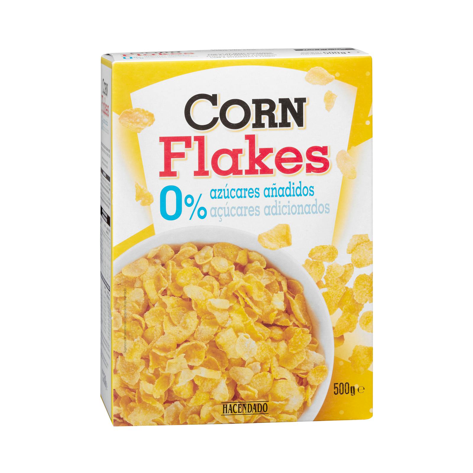 Céréales Hacendado Corn Flakes 0% sucres ajoutés