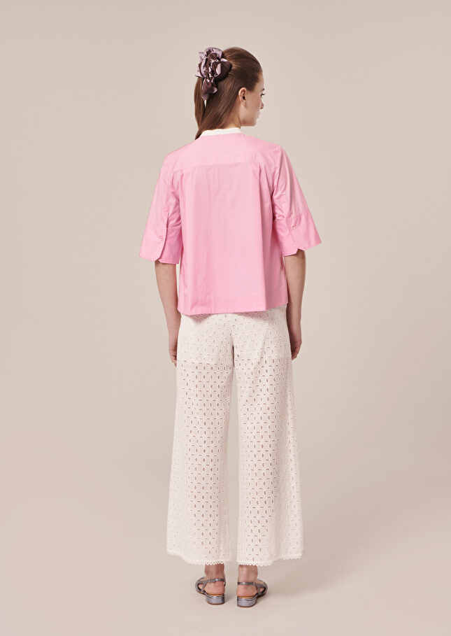 Chemise Camillianarose en popeline