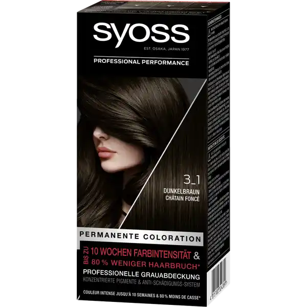 Professional Performance permanente Coloration 3_1 Dunkelbraun