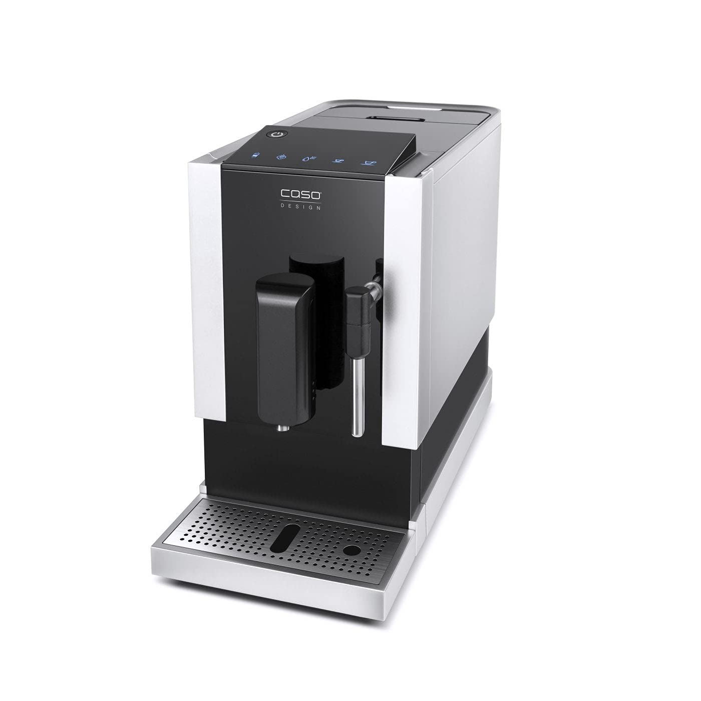 CASO Café Crema One - Machine à café automatique design, système de chauffage innovant, broyeur conique extra-silencieux en acier inoxydable, pour esp