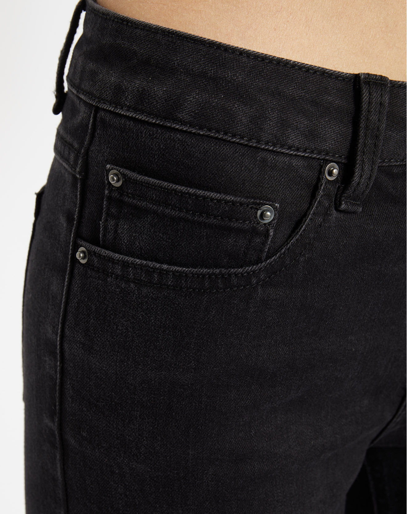 Galeries Lafayette Jean en Coton Bio Lslim noir