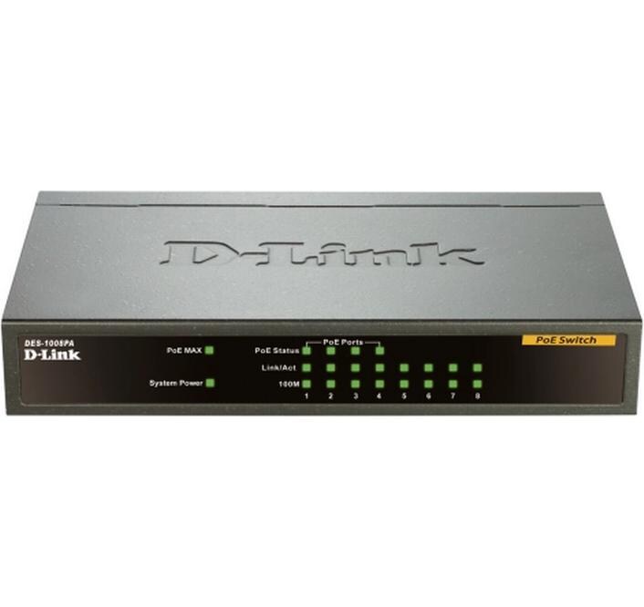 PoE Switch DES-1008PA 8 Port8-Port Fast Ethernet PoE Unmanaged Desktop Switch