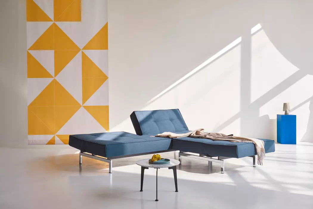 Schlafsofa Splitback Chrom