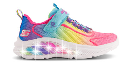 Skechers S-Lights Rainbow Cruisers Rainbow Reflectin Sneaker 303721L