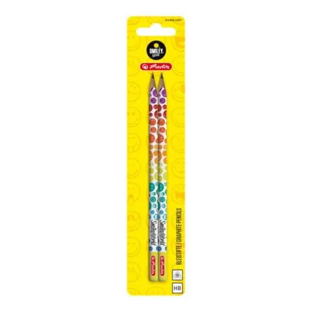 Herlitz Bleistift Dreikant 2er Smiley World Rainbow