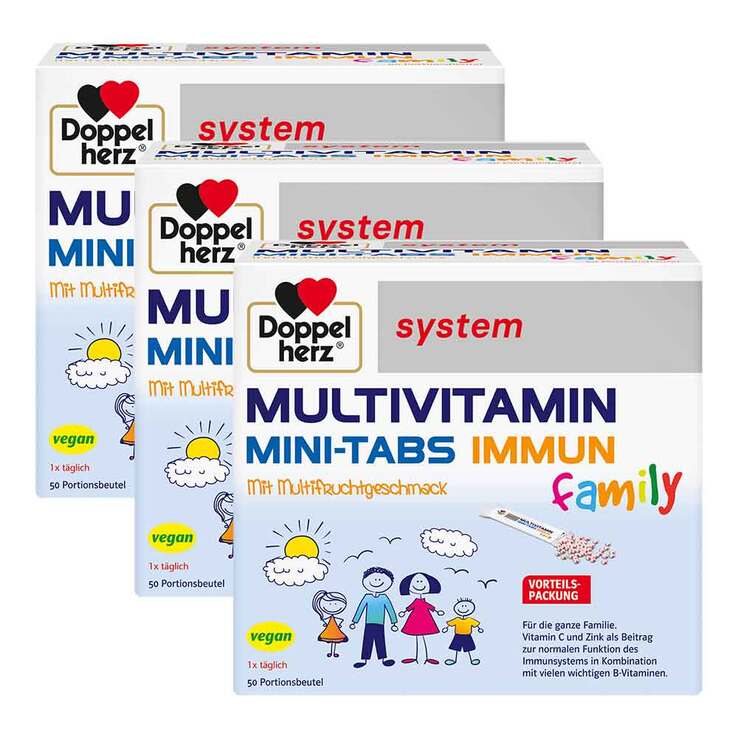 Doppelherz Multivitamin Mini-Tabs family system, 3x20 St