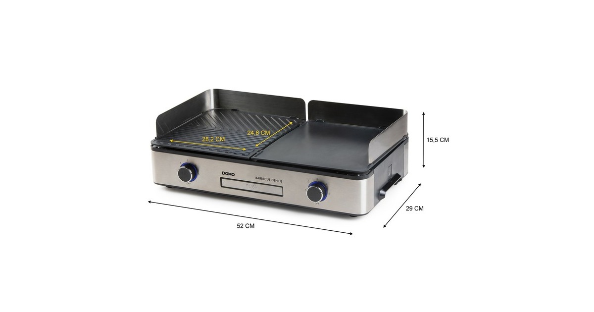 DomoBarbecue Genius DO9259G  (Grijs/zwart)