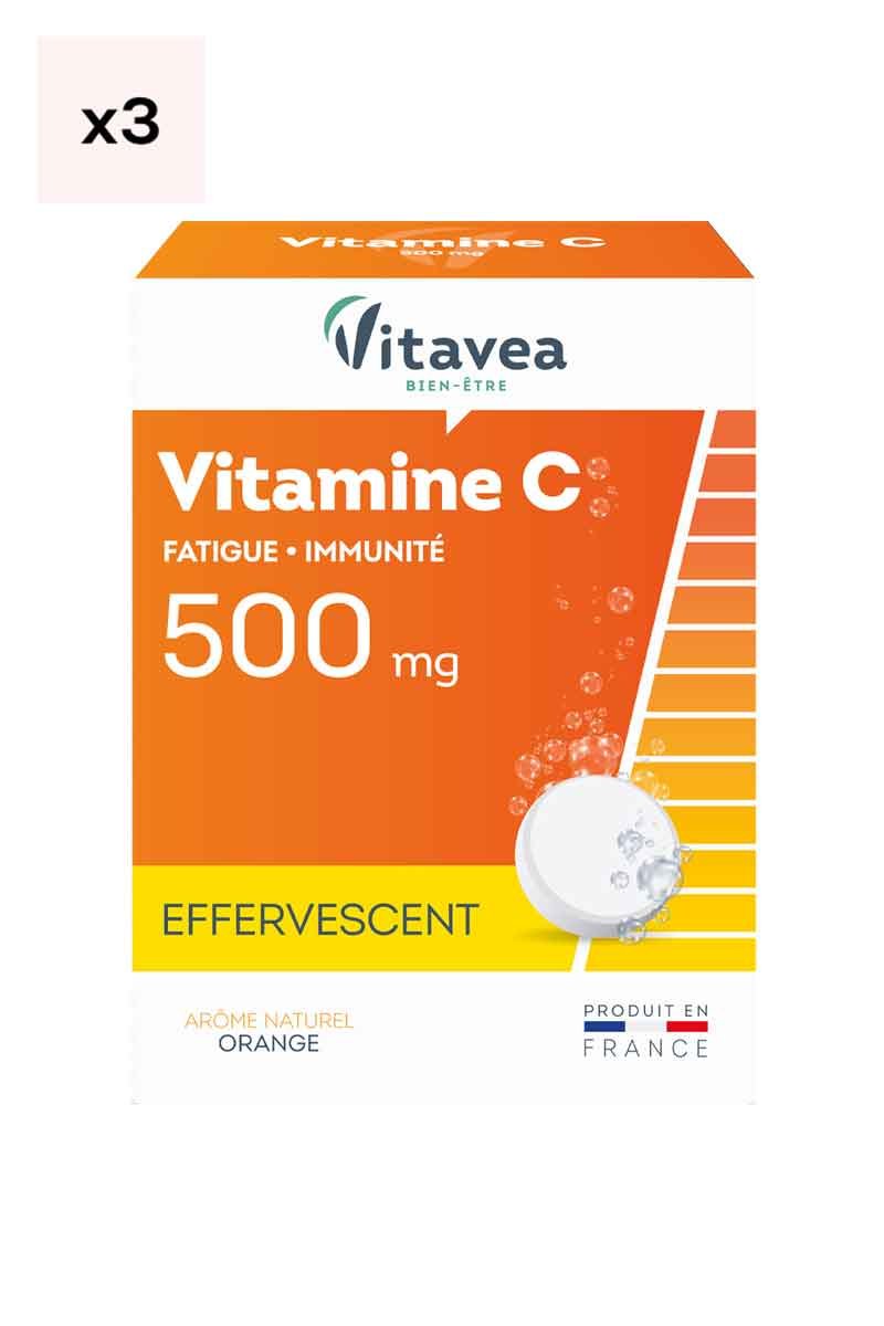 Vitamine C 500 - Orange - Effervescent - 3 mois