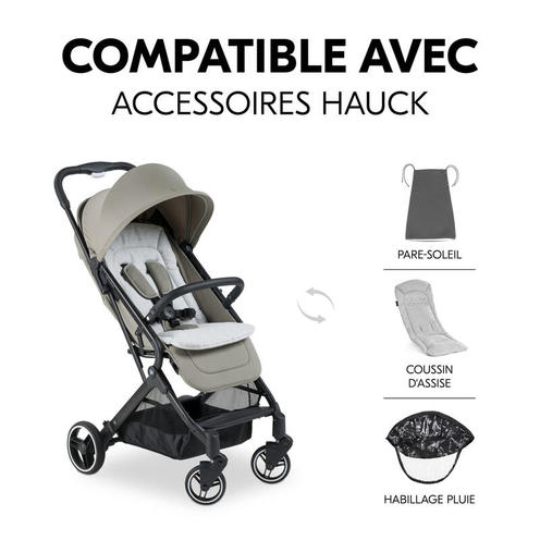 Poussette Travel N Care plus - Velvet olive - HAUCK