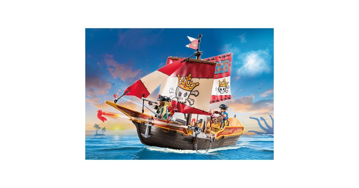 PLAYMOBILPirates - Piratenschip Constructiespeelgoed  (71418)
