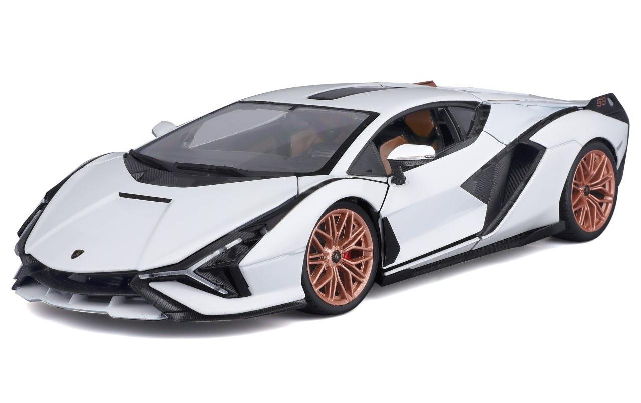 Lamborghini Sian FKP 37 Weiss 1:18Sammlermodell im Massstab 1:18