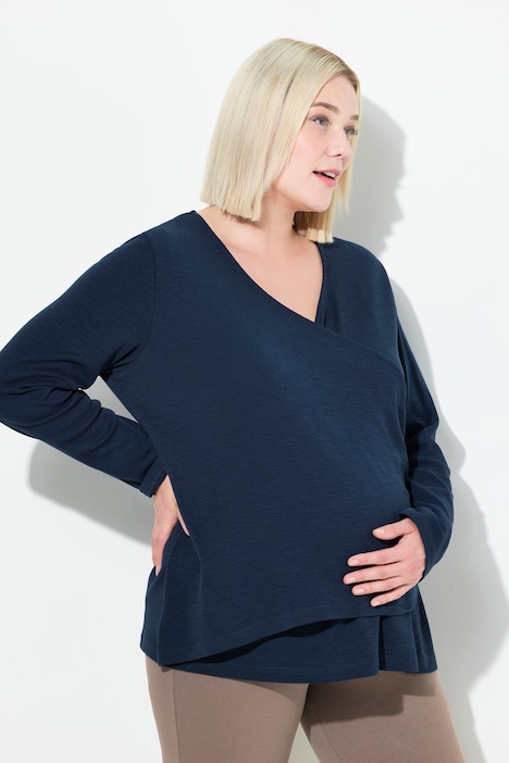 Bellieva-T-Shirt, Maternity Shape, Still-Funktion, Langarm, Biobaumwolle, GOTS