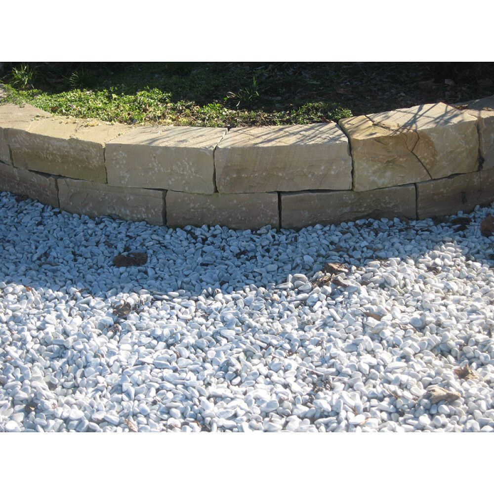 DEKORSTEIN BIANCO CARRARA HVIT 7-15 MM 10 KG CM