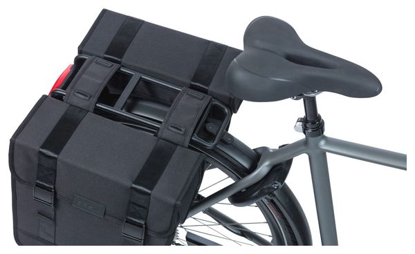 BASIL Sacoche Double Tour 28 Litres 34 X 14 X 34 Cm - Noir