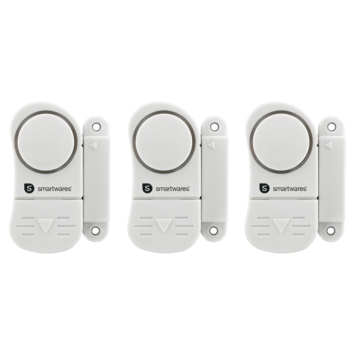 Smartwares Mini Alarm Deuralarm en Raamalarm SC07/3 3 stuks