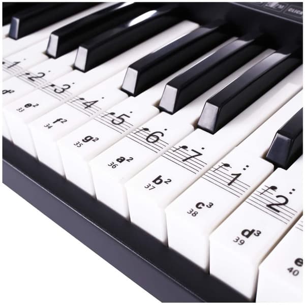 Note-klistremerker for piano-/keyboard-pianotaster