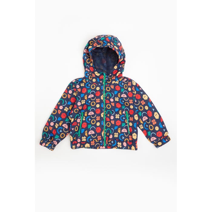 Veritas-Kids waterafstotende jas geo smiley