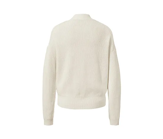 Grobstrick-Cardigan mit Wolle