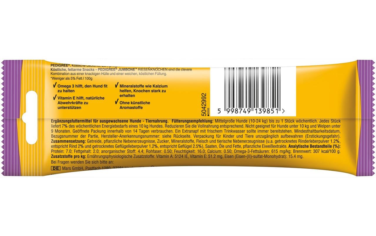 Jumbone Large mit Rind 180 gKnuspriger Kauspass mit saftigem Rindkern