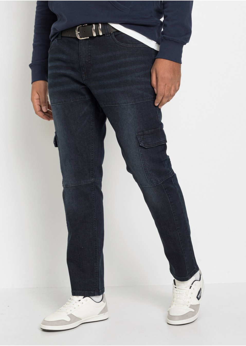 Jean extensible cargo Slim Fit, Straight