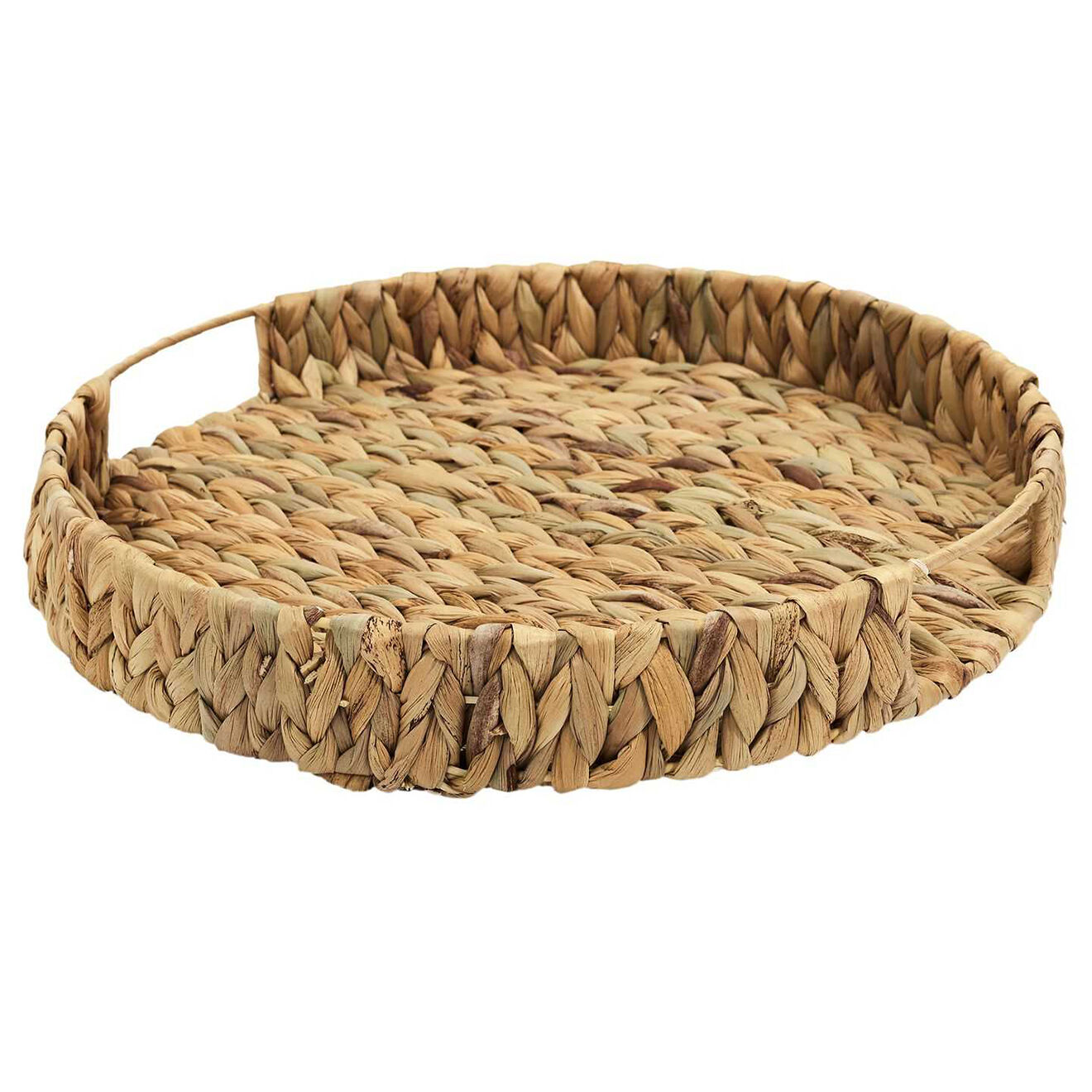 Home Deco Factory Plateau tressage naturel beige - 40x40 cm