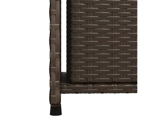 Armoire de rangement jardin marron 50x55x115 cm résine tressée