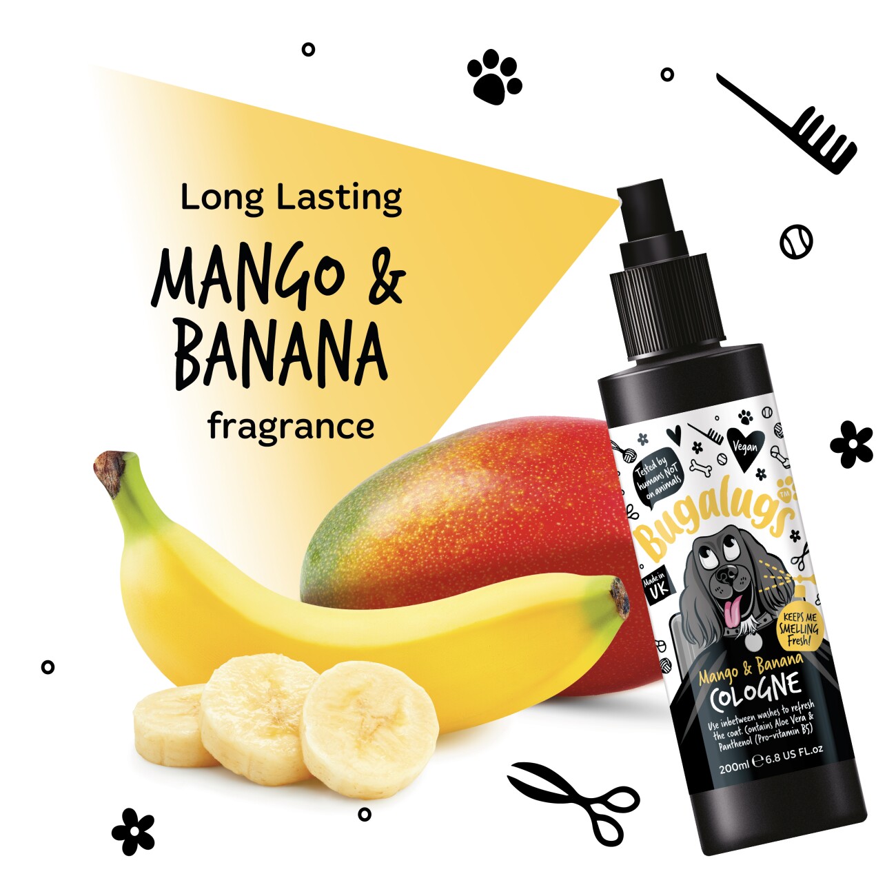 Bugalugs Hundeparfüm Mango & Banana 200 ml