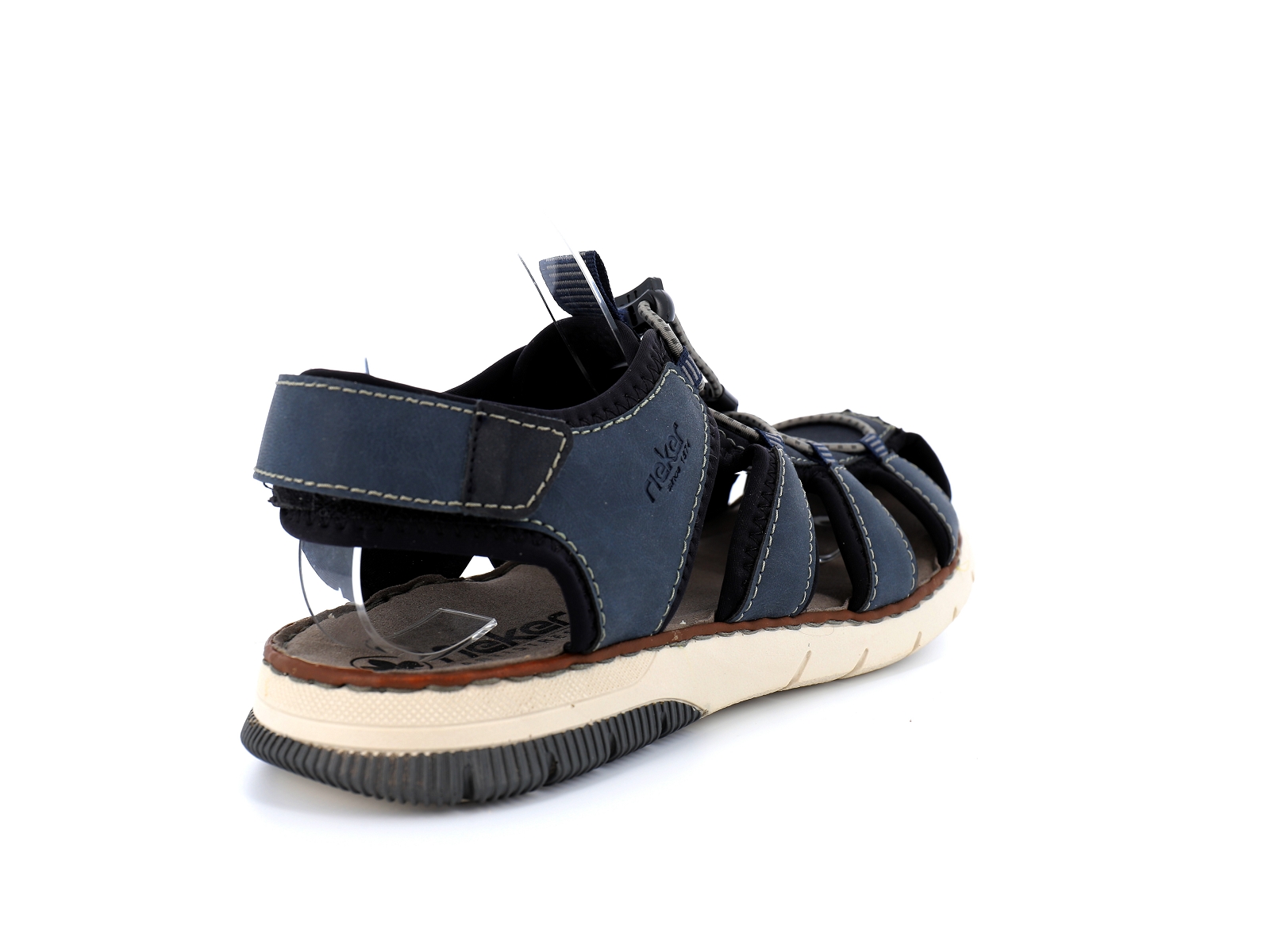 Rieker-25246 Matières combinées Bleu