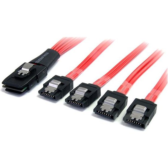 StarTech.com Câble SAS Serial Attached SCSI 1 m - SFF-8087 vers 4 SATA à verrouillage