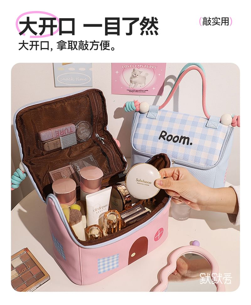 Momoi - Huis geruite lunchboxtas