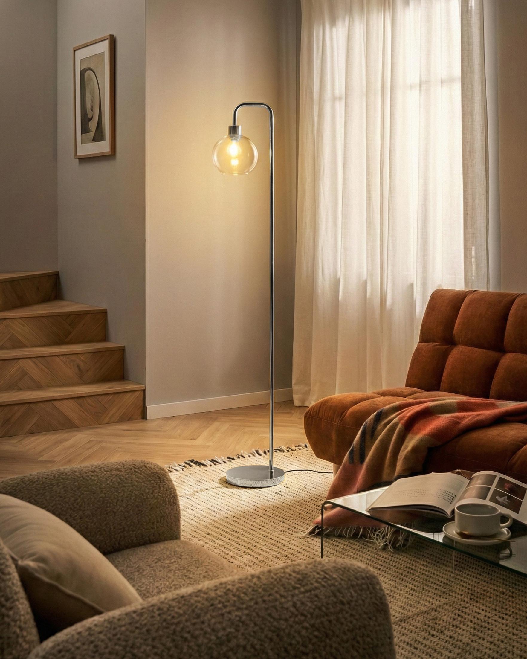 Staande lamp OKAVANGO Metaal Zilver