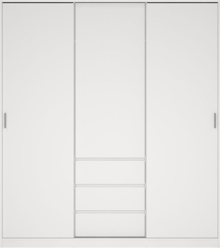 By FonQ Basics - Slide - Kledingkast - 4 Opbergvakken - 3 Lades - Functionaliteit