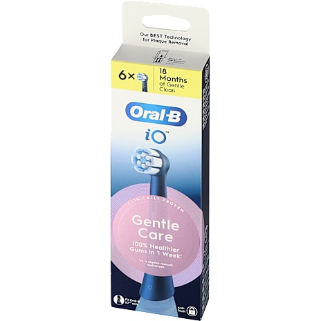 Oral-B iO Gentle Care tandbørstehoveder 6-pak - sort