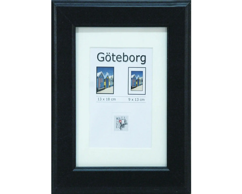 Houten fotolijst Göteborg zwart 13x18 cm