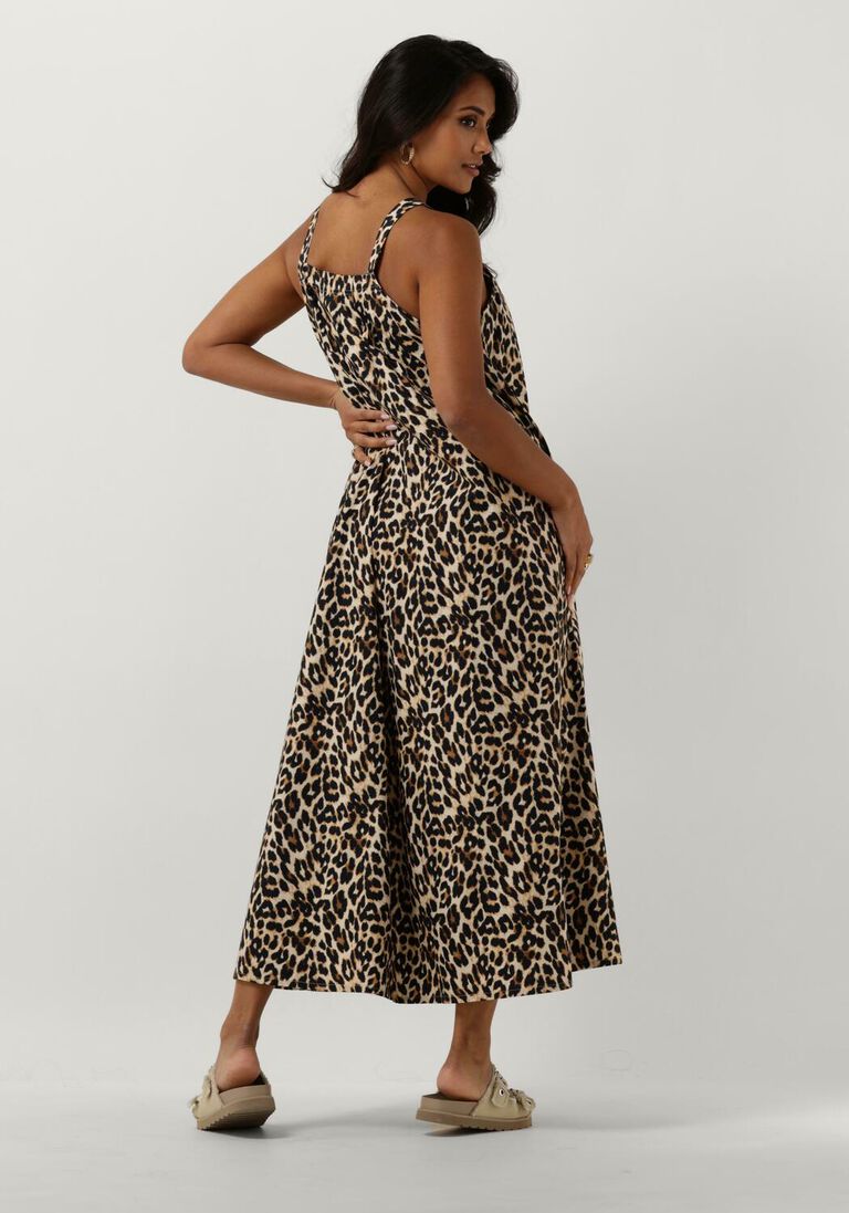 LOLLYS LAUNDRY bruine lollys laundry maxi jurk lungoll midi dress sl