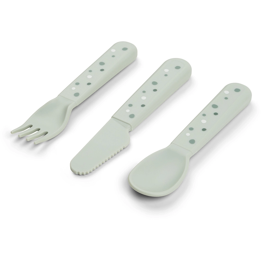 Done by Deer™ Kinderbesteck Set Foodie Happy dots Rosa