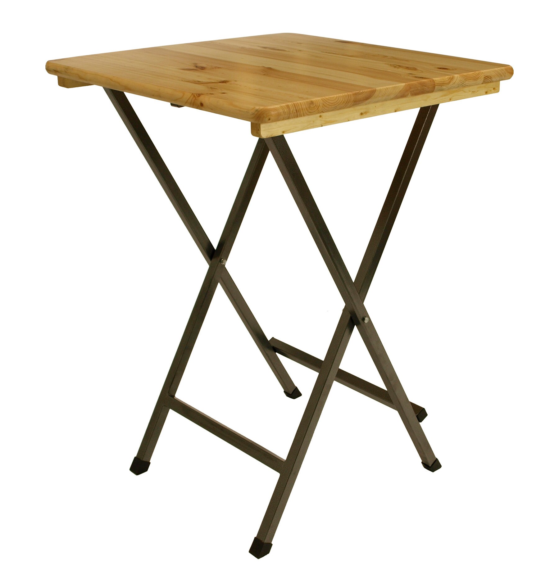 DEGAMO Stehtisch ZÜRICH 78x78cm quadratisch, Metall + Holz lackiert