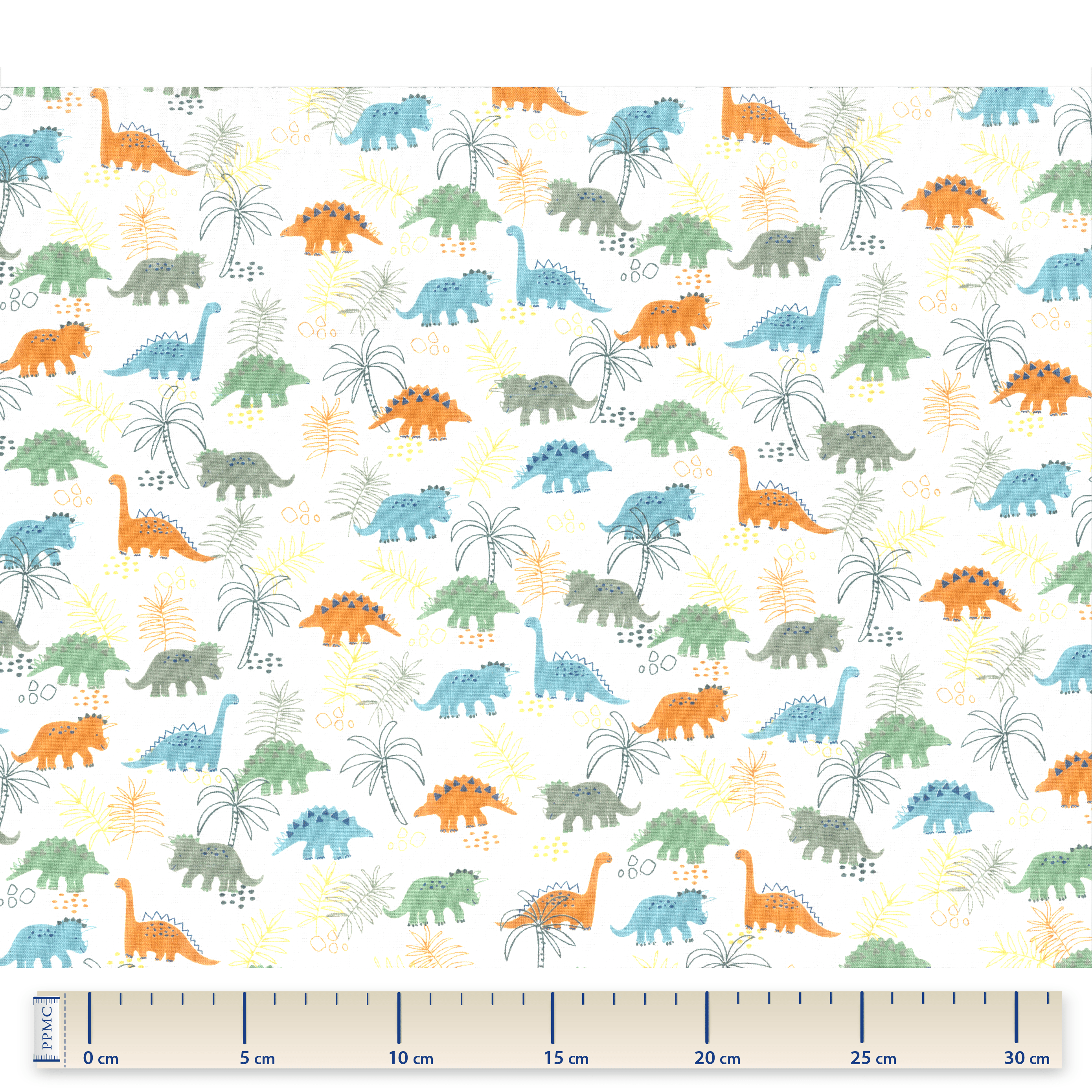Tissu Coton Au Mètre Dinosaures Ex1061