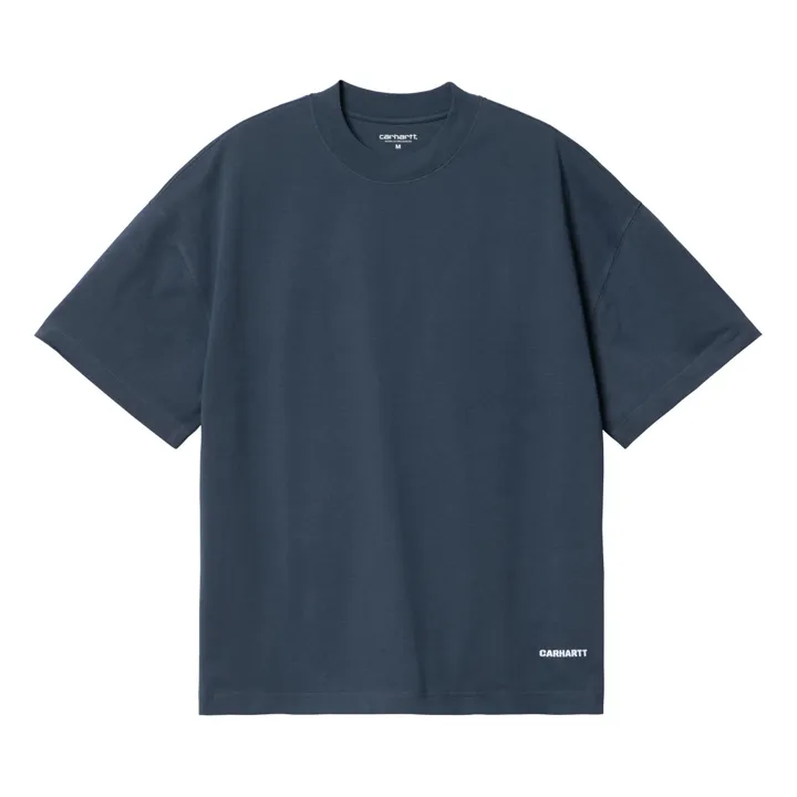 Carhartt WIP T-shirt Link Script Coton Bio | Bleu marine